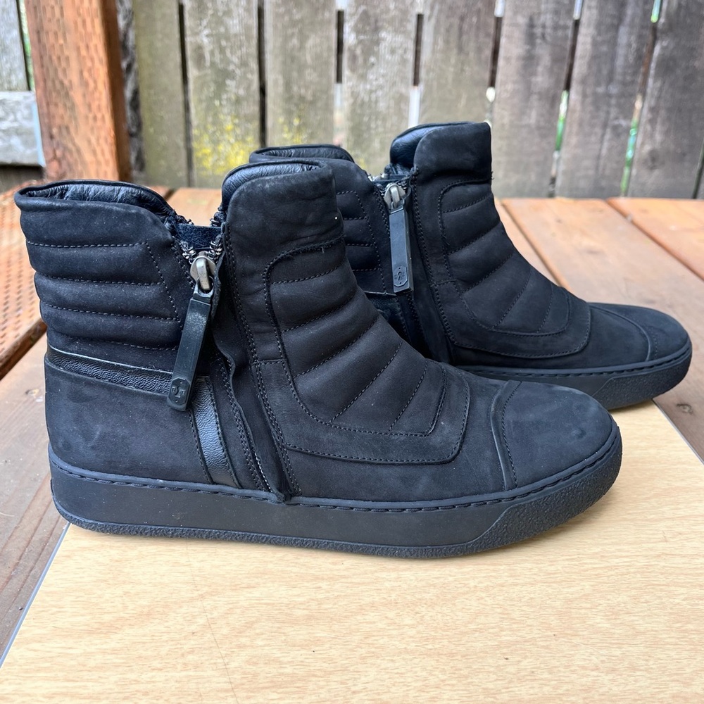 Bruno Bordese Double Zip Suede Leather Ankle Boots In Sz 36 EU